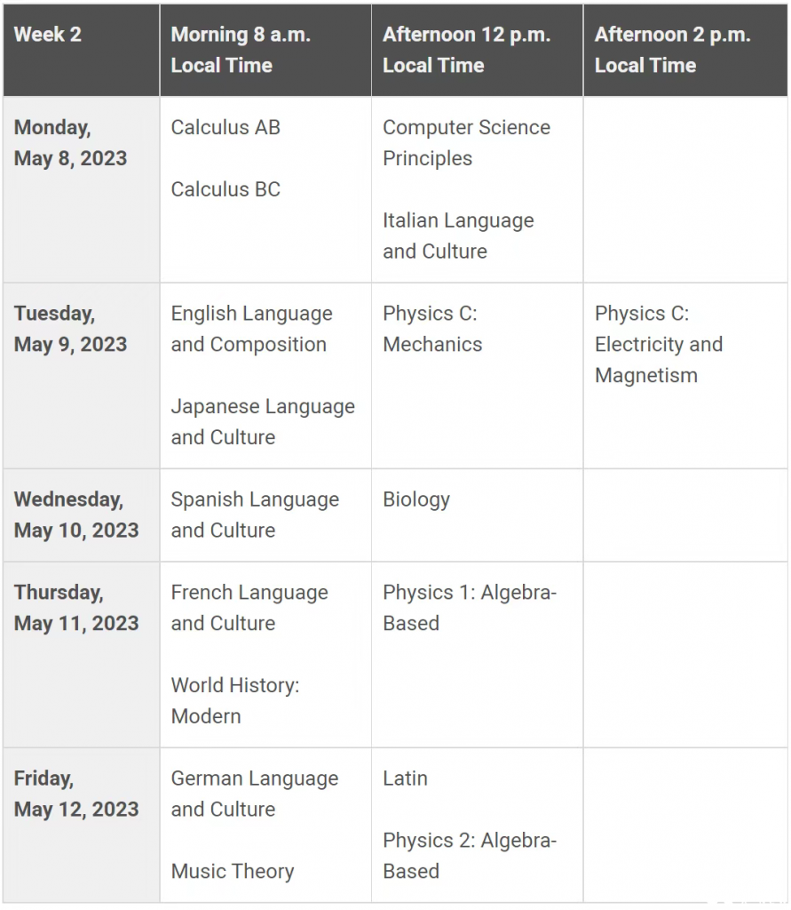 2023年AP考試時(shí)間公布，AP什么時(shí)候考試呢？