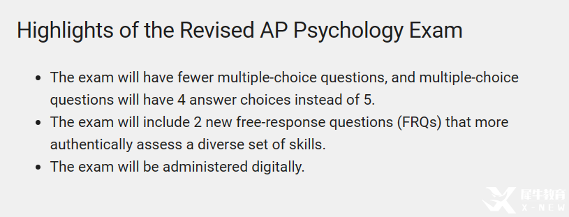 AP心理學(xué)考綱&題型新變化！大考在即，如何備考沖刺5分？